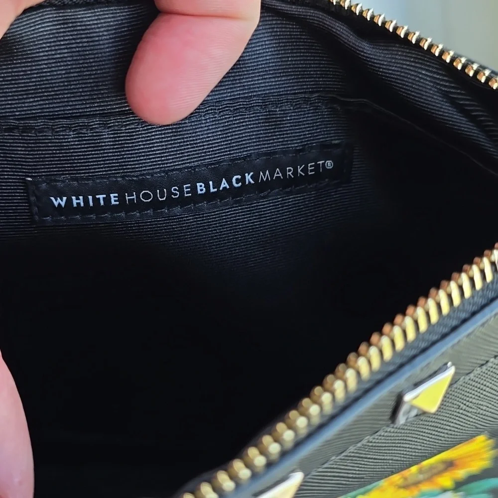 White‎ House Black Market Sunflower Pouch Wristlet - Picture 7 of 11